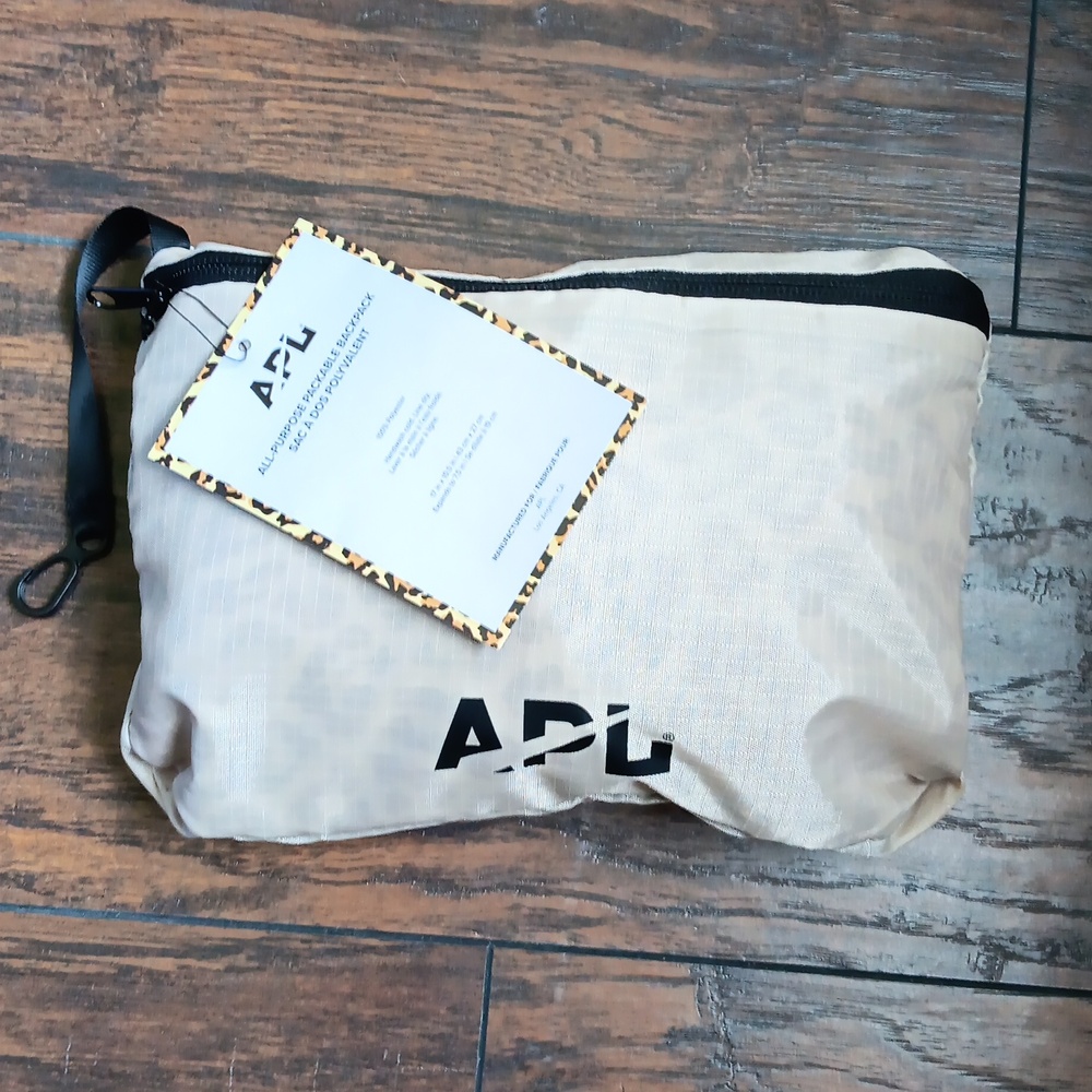 APL packable backpack cheetah print NWT